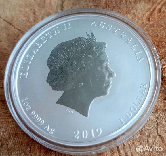 Серебряная монета лунар Год свиньи 2019 1 доллар