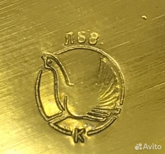 Поднос СССР ручная роспись Кольчугино