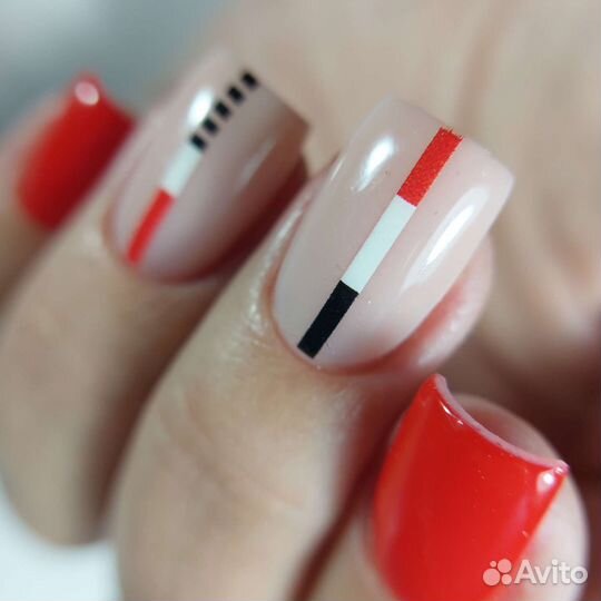 Маникюр гель лак наращивание