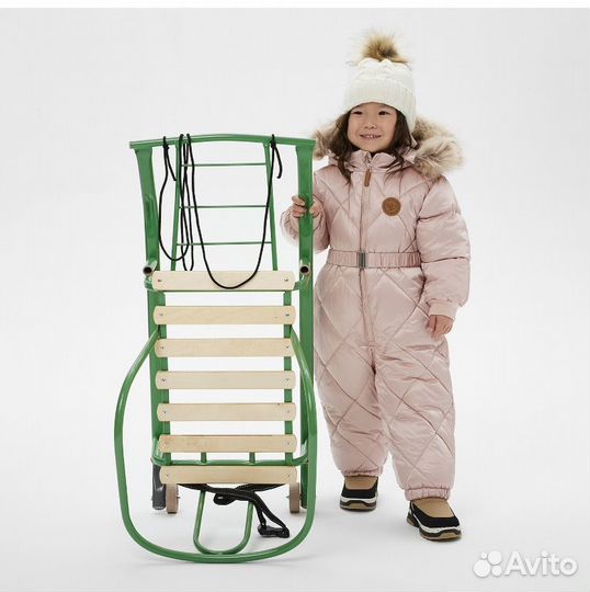 Санки детские со спинкой