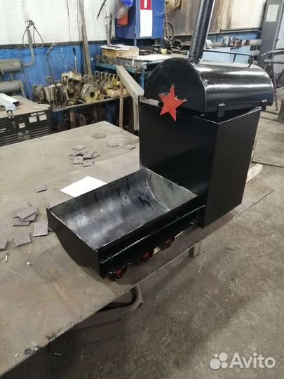 Мангал с печью под казан. Металл-3мм