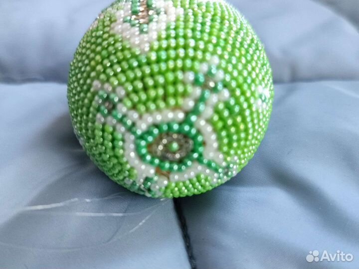 Яйцо пасхальное бисер ручная работа