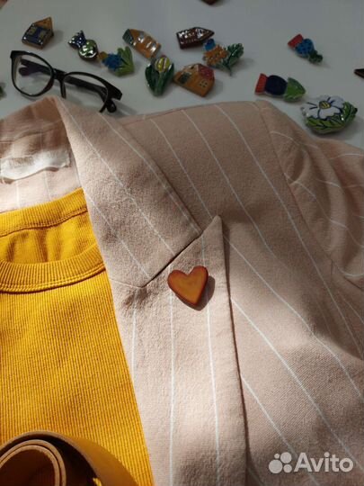 Керамические броши ручной работы