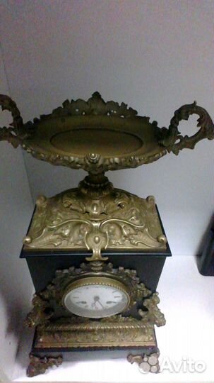 Часы антикварные,механические с боем,Франция.50см