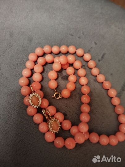 Бусы коралл
