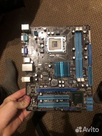 Материнская плата asus p5g41t-m lx2/gb