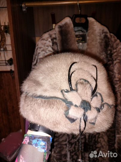 Шапка норковая женская