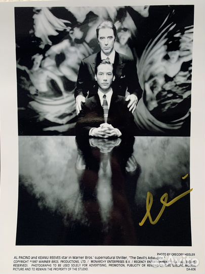 Интерьерная картина Портрет автограф Аль Пачино