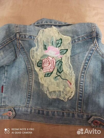 Джинсовый костюм для девочки