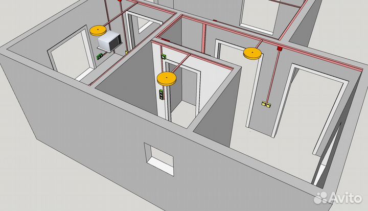 Электрика в деревянных каркасных домах
