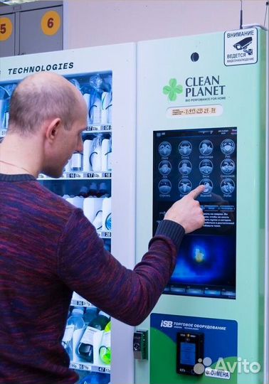 Снековый автомат по продаже эко бытовой химии