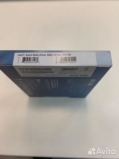 Intel NVMe SSD M.2 512GB pcie-3.0