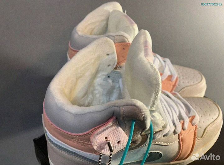 Кроссовки Nike Air Jordan тёплые (Арт.53458)