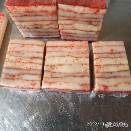 Халяль сало конское с чесноком оптом