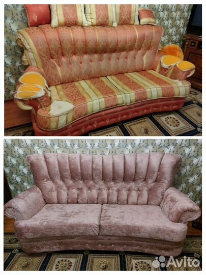 Перетяжка мягкой мебели