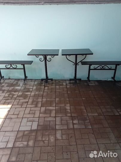 Скамья и стол для кладбища