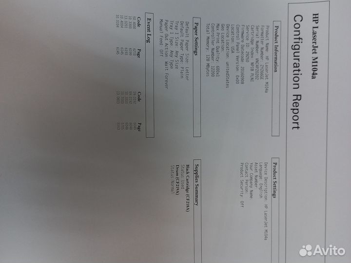 Принтер hp m104a