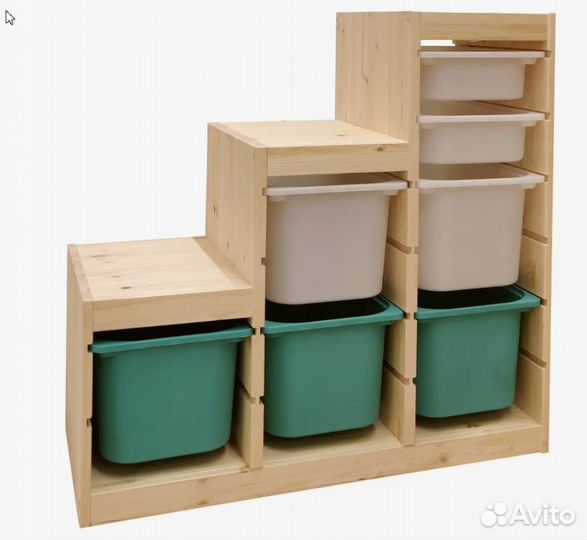 Стеллаж для игрушек IKEA Труфаст, лесенка