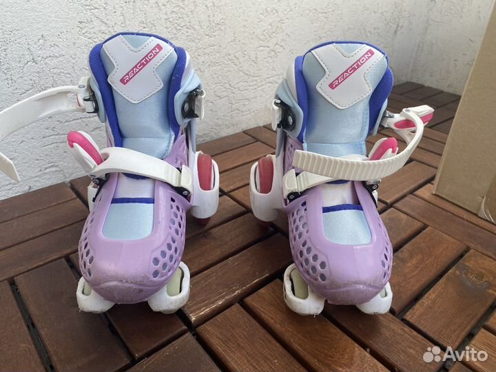Детские раздвижные роликовые коньки