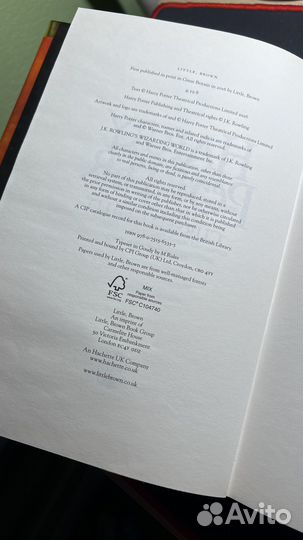 Книга Гарри Поттер и проклятое дитя (английский яз