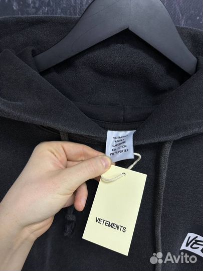 Vetements худи Hello my name