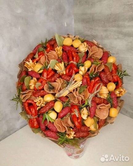 Мужской съедобный букет