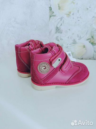 Ботинки Новые натур. кожа демисезон р. 22