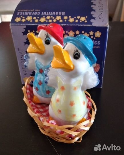 Набор для специй солонка и перечница керамика