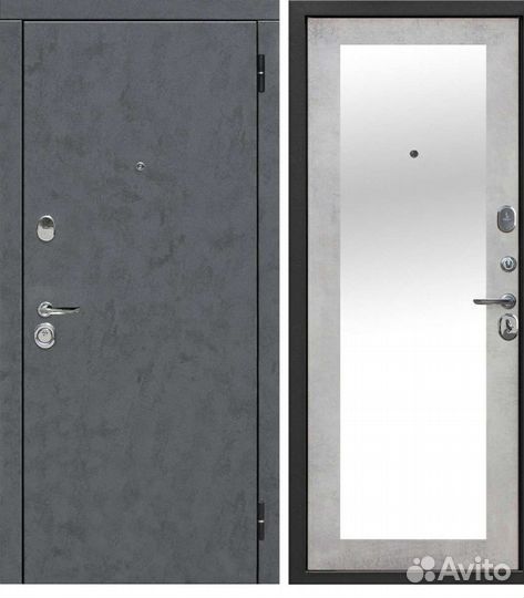 Двери входные с зеркалом (дисконт)