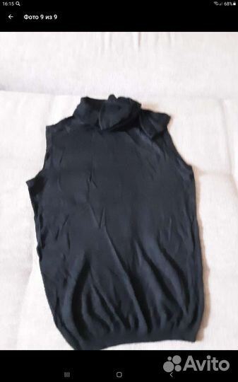 Блузка с воротником красивым защипом в виде банта