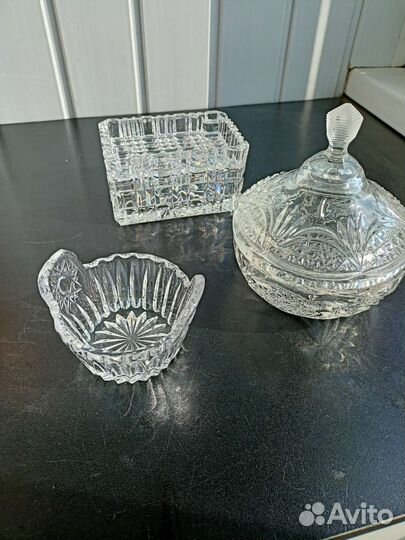 Хрустальная пепельница ГДР