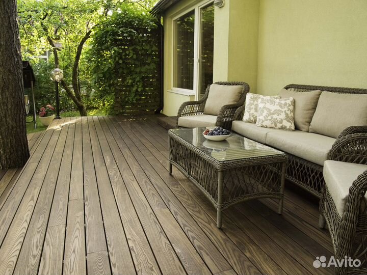 Террасная доска термоясень от производителя