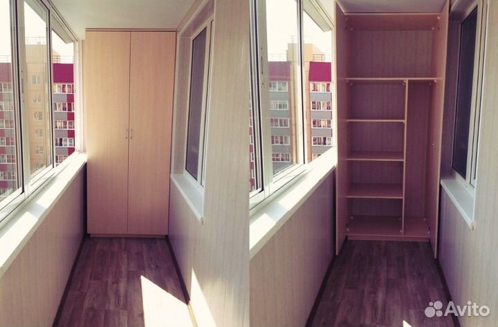 Шкаф на балкон на заказ