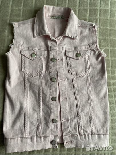 Джинсовый жилет для девочеки 134