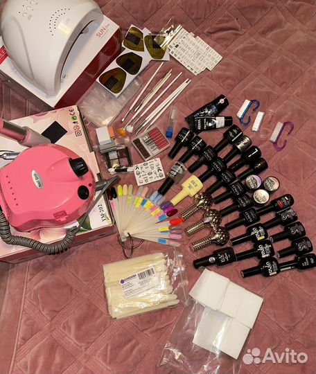 Маникюрный набор с лампой