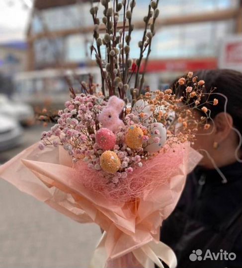 Букет цветов на Пасху