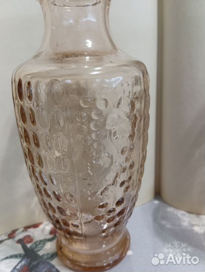 Ваза цветное стекло СССР
