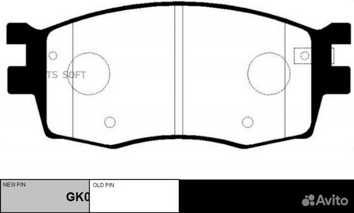 CTR GK0541 Колодки тормозные перед KIA RIO 05-11