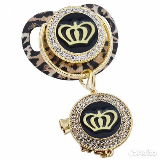 Пустышка соска ювелирная леопард