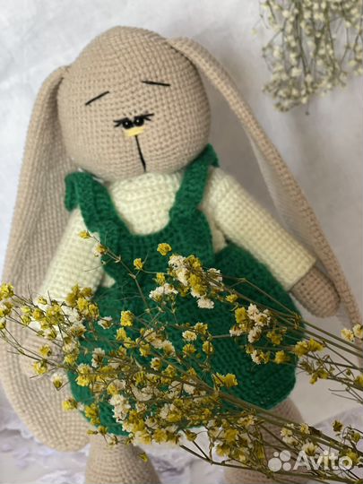 Заяц тильда вязанный