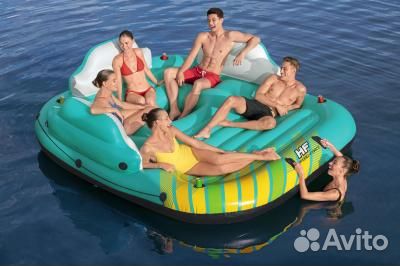 43407 BW, Bestway, Надувной матрас-остров 300х275с