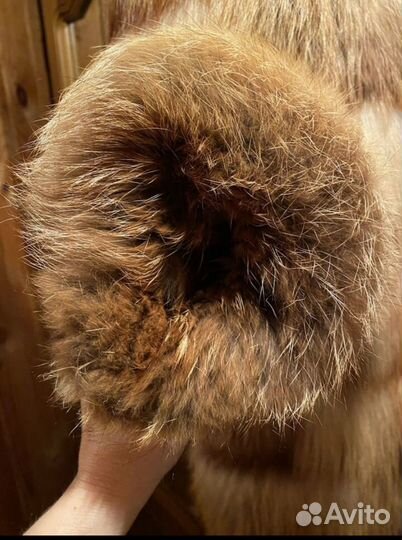 Шуба из меха лисы