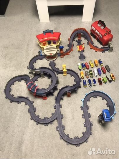 Большой набор дорога паровозики Чаггингтон