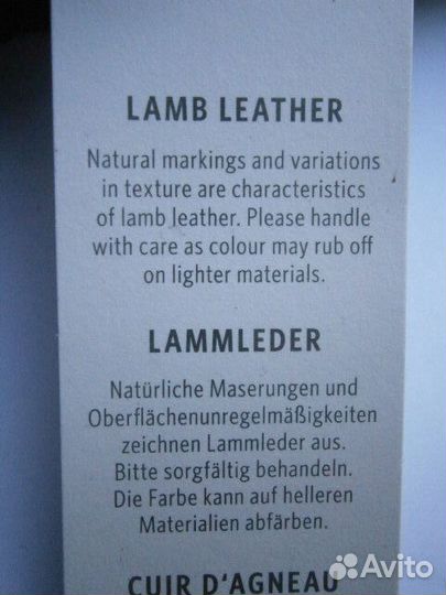 Утепленные перчатки кожа+шерсть Esprit р.M (50-52)