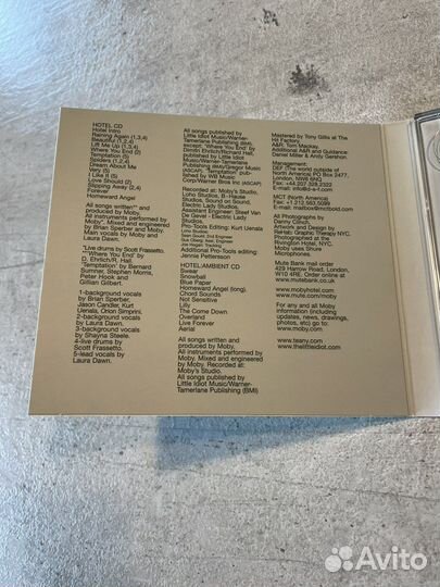 Moby - Hotel 2 CD 2005 Фирменное издание