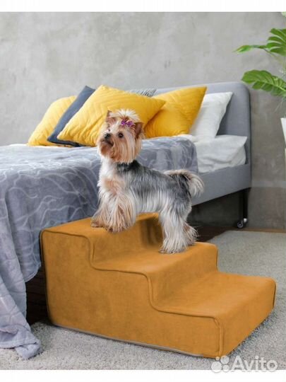 Лестница для животных ткань из велюра люкс