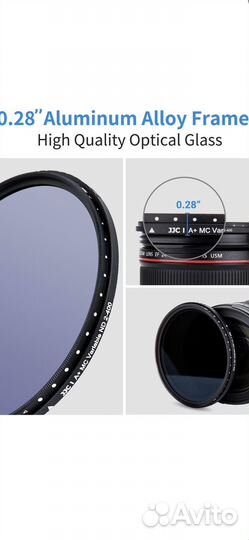 JJC ND2-ND400 фильтр 52мм