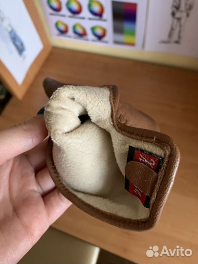 Перчатки женские кожаные