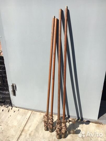 Карнизы для штор двухрядные бу 3 метра, дерево