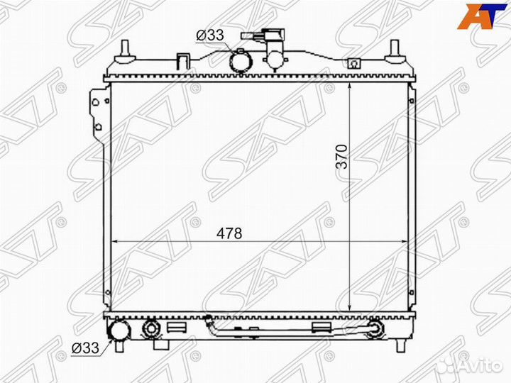 Радиатор hyundai getz